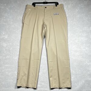 Adidas Florida Atlantic University Pants Golf SZ 38 Beige FAU Owls School Issued